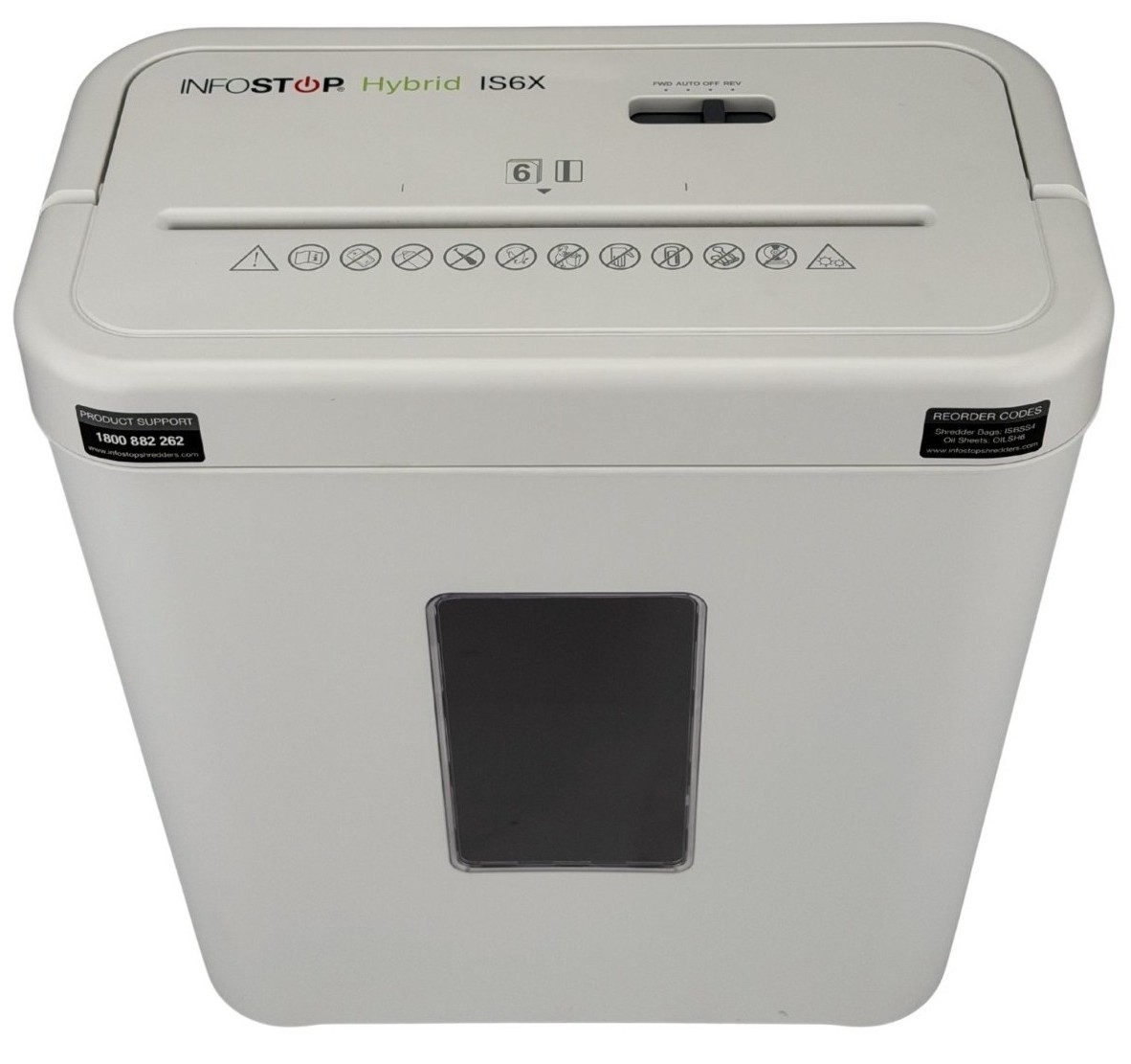 INFOSTOP HYBRID IS6X Paper & Cardboard Shredder - Image 2