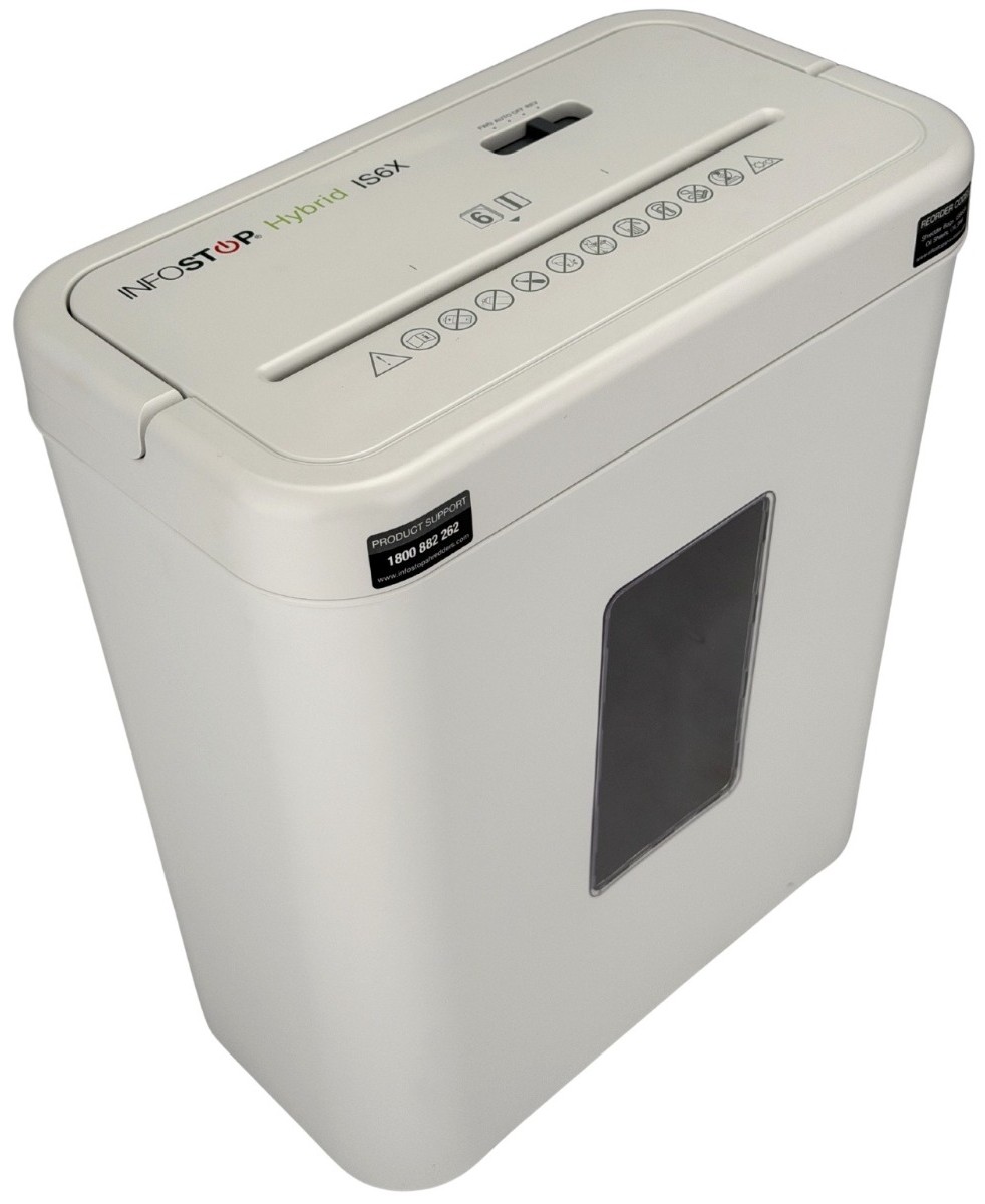 INFOSTOP HYBRID IS6X Paper & Cardboard Shredder - Image 3
