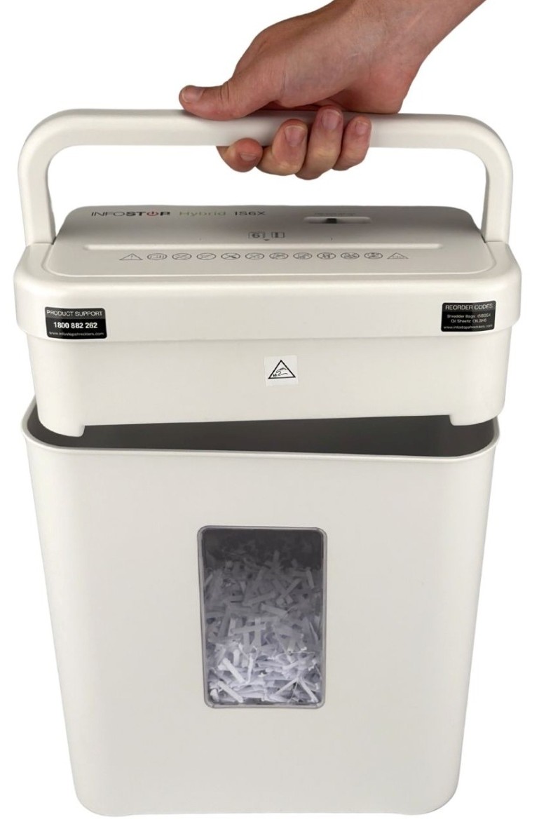 INFOSTOP HYBRID IS6X Paper & Cardboard Shredder - Image 4
