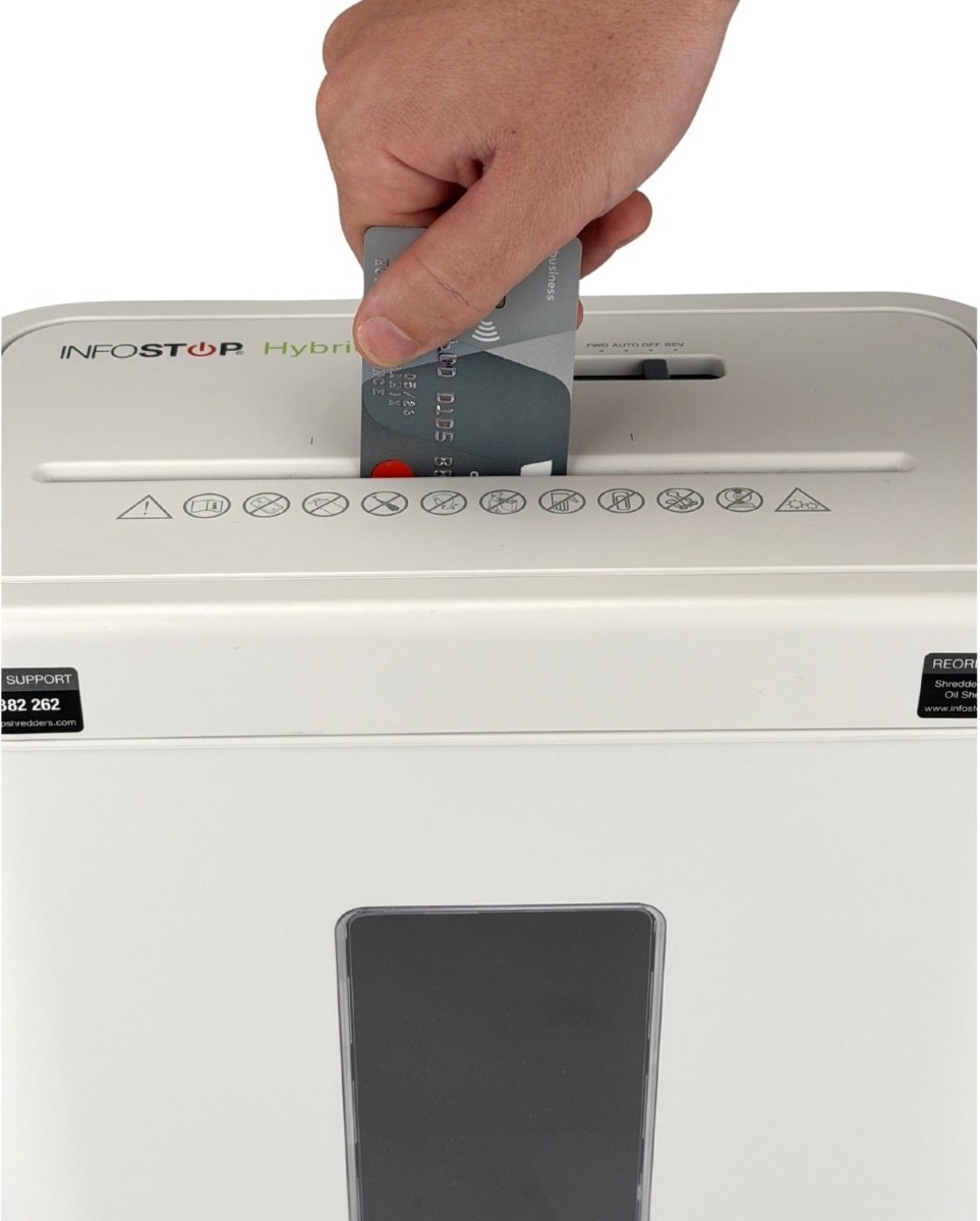 INFOSTOP HYBRID IS6X Paper & Cardboard Shredder - Image 8